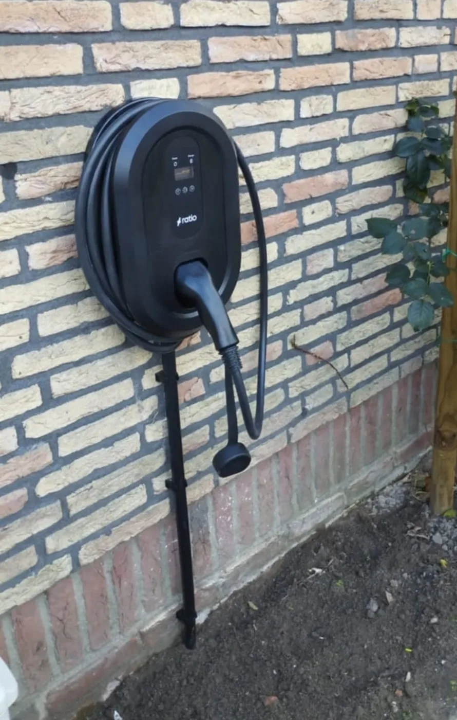 Laadpaal geïnstalleerd